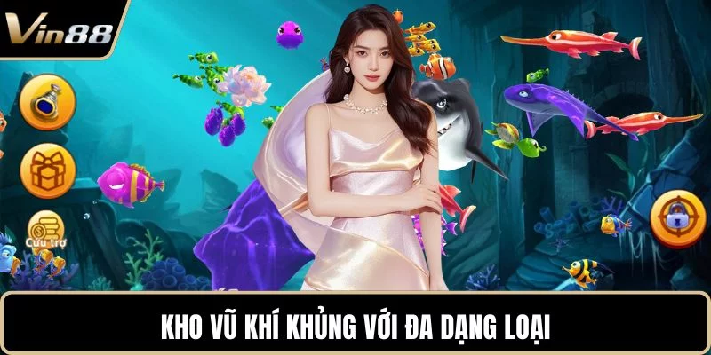 Kho vũ khí khủng với đa dạng loại Kho vũ khí khủng với đa dạng loại